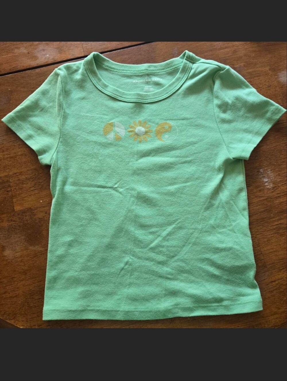 American Eagle Light Green Baby Tee